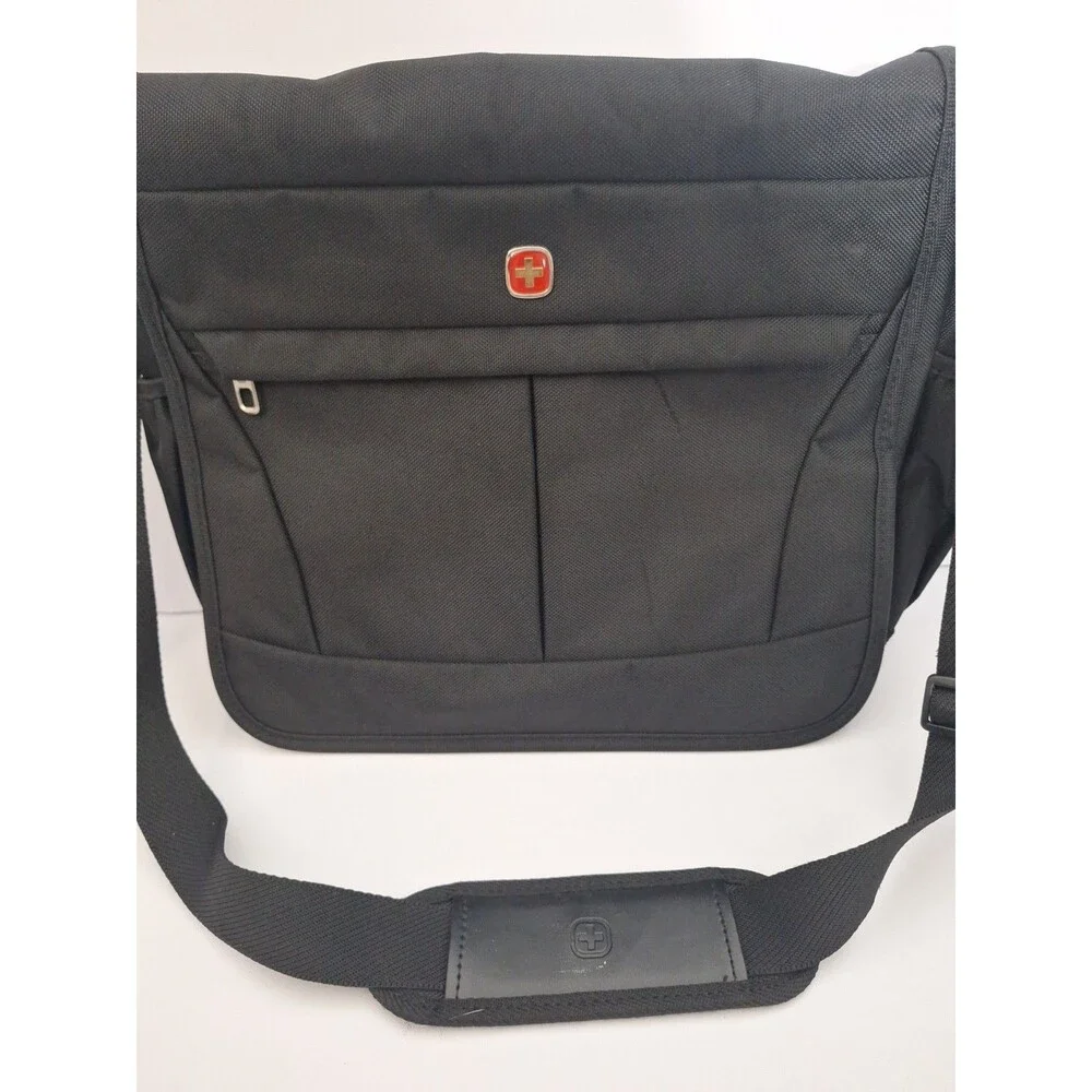 SWISS GEAR Laptop Messenger Shoulder Bag Multi Compartment Brief Case Black 16”